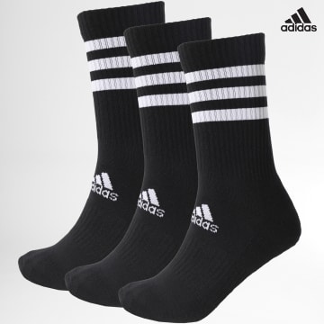 https://laboutiqueofficielle-res.cloudinary.com/image/upload/v1627638668/Desc/Watermark/adidas_performance.svg Adidas Sportswear - Lot De 3 Paires De Chaussettes 3-Stripes DZ9347 Noir