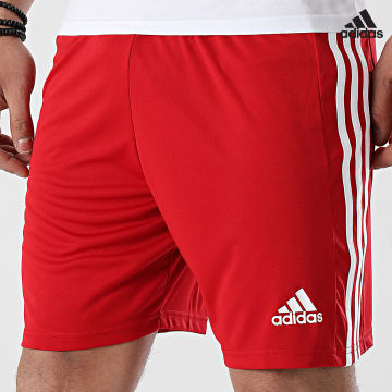 https://laboutiqueofficielle-res.cloudinary.com/image/upload/v1627638668/Desc/Watermark/adidas_performance.svg Adidas Sportswear - Short De Sport A Bandes Squad 21 GN5771 Rouge