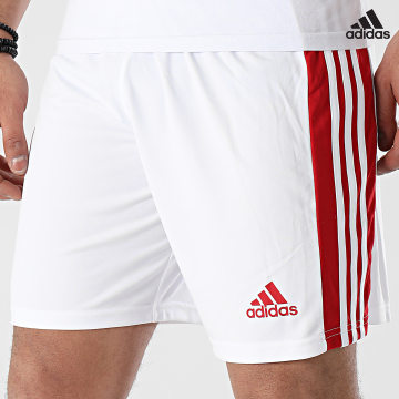 https://laboutiqueofficielle-res.cloudinary.com/image/upload/v1627638668/Desc/Watermark/adidas_performance.svg Adidas Sportswear - Short De Sport A Bandes Squad 21 GN5770 Blanc