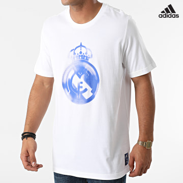 https://laboutiqueofficielle-res.cloudinary.com/image/upload/v1627638668/Desc/Watermark/adidas_performance.svg Adidas Sportswear - Tee Shirt Real Madrid GR4261 Ecru