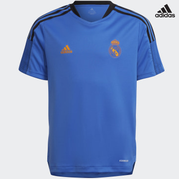 https://laboutiqueofficielle-res.cloudinary.com/image/upload/v1627638668/Desc/Watermark/adidas_performance.svg Adidas Performance - Tee Shirt Enfant Real Madrid HA2565 Bleu Roi