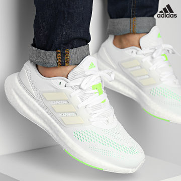 https://laboutiqueofficielle-res.cloudinary.com/image/upload/v1627638668/Desc/Watermark/adidas_performance.svg Adidas Performance - Baskets PureBoost 22 GZ5175 Cloud White Beam Green