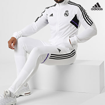 https://laboutiqueofficielle-res.cloudinary.com/image/upload/v1627638668/Desc/Watermark/adidas_performance.svg Adidas Performance - Ensemble De Survetement Real Madrid HG4017 Blanc