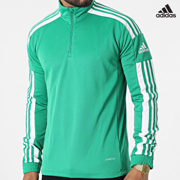 https://laboutiqueofficielle-res.cloudinary.com/image/upload/v1627638668/Desc/Watermark/adidas_performance.svg Adidas Sportswear - Sweat Col Zippé A Bandes GP6473 Vert