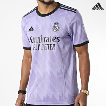 https://laboutiqueofficielle-res.cloudinary.com/image/upload/v1627638668/Desc/Watermark/adidas_performance.svg Adidas Sportswear - Maillot de Foot Real Madrid H18489 Violet
