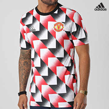 https://laboutiqueofficielle-res.cloudinary.com/image/upload/v1627638668/Desc/Watermark/adidas_performance.svg Adidas Sportswear - Tee Shirt Training H56682 Manchester United Blanc Rouge