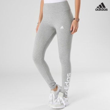https://laboutiqueofficielle-res.cloudinary.com/image/upload/v1627638668/Desc/Watermark/adidas_performance.svg Adidas Sportswear - Leggings Femme Linear GL0638 Gris Chiné