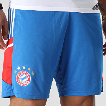 https://laboutiqueofficielle-res.cloudinary.com/image/upload/v1627638668/Desc/Watermark/adidas_performance.svg Adidas Sportswear - Short Jogging A Bandes FC Bayern Munich HU1264 Bleu Clair