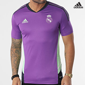 https://laboutiqueofficielle-res.cloudinary.com/image/upload/v1627638668/Desc/Watermark/adidas_performance.svg Adidas Sportswear - Tee Shirt A Bandes Real HT8809 Violet
