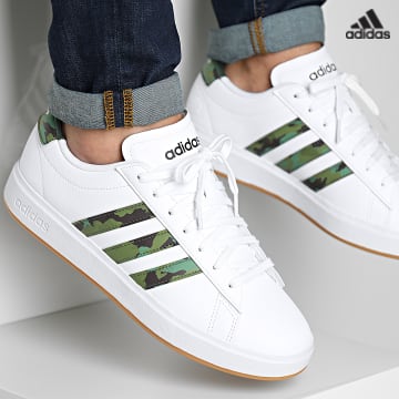 https://laboutiqueofficielle-res.cloudinary.com/image/upload/v1627638668/Desc/Watermark/adidas_performance.svg Adidas Performance - Baskets Grand Court 2.0 GY2486 Footwear White Green Oxide