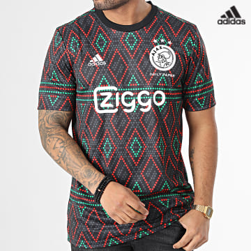 https://laboutiqueofficielle-res.cloudinary.com/image/upload/v1627638668/Desc/Watermark/adidas_performance.svg Adidas Sportswear - Tee Shirt Ajax Amsterdam HI3818 Noir