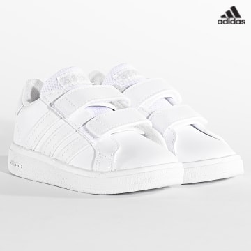 https://laboutiqueofficielle-res.cloudinary.com/image/upload/v1627638668/Desc/Watermark/adidas_performance.svg Adidas Sportswear - Baskets Enfant Grand Court 2.0 CF FZ6164 Footwear White
