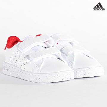 https://laboutiqueofficielle-res.cloudinary.com/image/upload/v1627638668/Desc/Watermark/adidas_performance.svg Adidas Sportswear - Baskets Enfant Advantage CF I H06216 Footwear White Scarlet