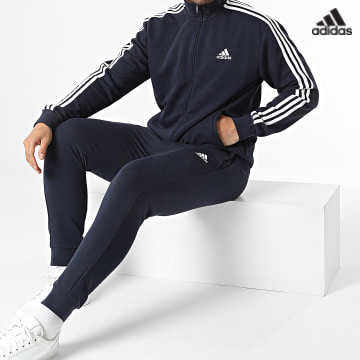 https://laboutiqueofficielle-res.cloudinary.com/image/upload/v1627638668/Desc/Watermark/adidas_performance.svg Adidas Sportswear - Ensemble De Survetement A Bandes 3 Stripes IC6765 Bleu Marine