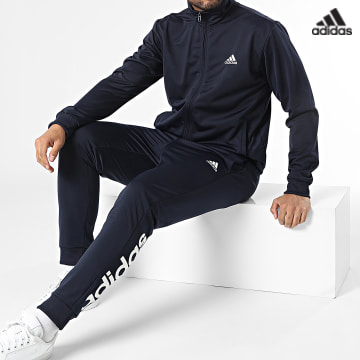 https://laboutiqueofficielle-res.cloudinary.com/image/upload/v1627638668/Desc/Watermark/adidas_performance.svg Adidas Sportswear - Ensemble De Survetement Linear HZ2219 Bleu Marine