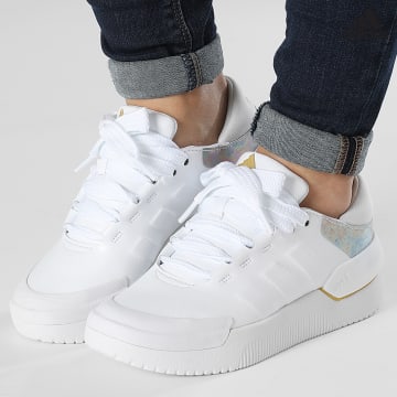 https://laboutiqueofficielle-res.cloudinary.com/image/upload/v1627638668/Desc/Watermark/adidas_performance.svg Adidas Sportswear - Baskets Femme Court Funk HP9463 Footwear White Magic Gold