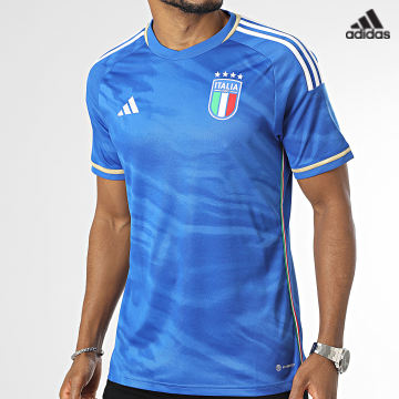 https://laboutiqueofficielle-res.cloudinary.com/image/upload/v1627638668/Desc/Watermark/adidas_performance.svg Adidas Sportswear - Tee Shirt A Bandes FIGC HS9895 Bleu