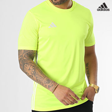 https://laboutiqueofficielle-res.cloudinary.com/image/upload/v1627638668/Desc/Watermark/adidas_performance.svg Adidas Sportswear - Tee Shirt A Bandes Tabela 23 IB4925 Jaune Fluo