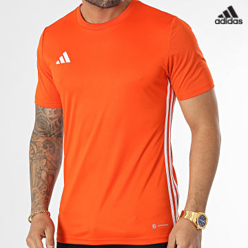 https://laboutiqueofficielle-res.cloudinary.com/image/upload/v1627638668/Desc/Watermark/adidas_performance.svg Adidas Sportswear - Tee Shirt A Bandes Tabela 23 IB4927 Orange