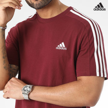 https://laboutiqueofficielle-res.cloudinary.com/image/upload/v1627638668/Desc/Watermark/adidas_performance.svg Adidas Sportswear - Tee Shirt A Bandes IC9341 Bordeaux