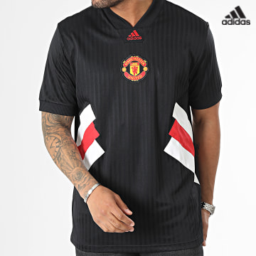 https://laboutiqueofficielle-res.cloudinary.com/image/upload/v1627638668/Desc/Watermark/adidas_performance.svg Adidas Sportswear - Tee Shirt Col V Manchester United HT2002 Noir