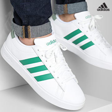 https://laboutiqueofficielle-res.cloudinary.com/image/upload/v1627638668/Desc/Watermark/adidas_performance.svg Adidas Sportswear - Baskets Grand Court 2.0 HP2535 Footwear White Court Green Silvia Green