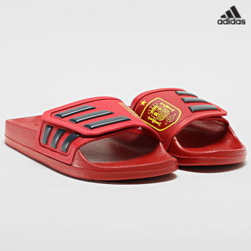 https://laboutiqueofficielle-res.cloudinary.com/image/upload/v1627638668/Desc/Watermark/adidas_performance.svg Adidas Sportswear - Claquettes Adilette GX9707 RFEF Rouge