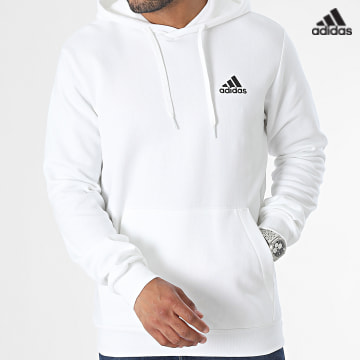 https://laboutiqueofficielle-res.cloudinary.com/image/upload/v1627638668/Desc/Watermark/adidas_performance.svg Adidas Sportswear - Sweat Capuche Feelcozy H12211 Blanc