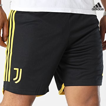 https://laboutiqueofficielle-res.cloudinary.com/image/upload/v1627638668/Desc/Watermark/adidas_performance.svg Adidas Sportswear - Short Jogging A Bandes Juventus HR8254 Noir