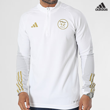 https://laboutiqueofficielle-res.cloudinary.com/image/upload/v1627638668/Desc/Watermark/adidas_performance.svg Adidas Sportswear - Tee Shirt Manches Longues A Bandes FAF 22 HF1457 Beige Clair