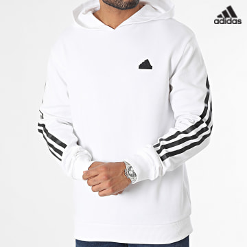 https://laboutiqueofficielle-res.cloudinary.com/image/upload/v1627638668/Desc/Watermark/adidas_performance.svg Adidas Sportswear - Sweat Capuche IC6720 Blanc
