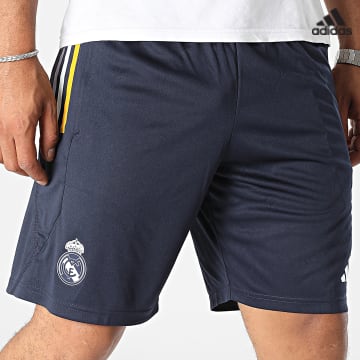https://laboutiqueofficielle-res.cloudinary.com/image/upload/v1627638668/Desc/Watermark/adidas_performance.svg Adidas Sportswear - Short Jogging A Bandes Real Madrid IB0870 Bleu Marine