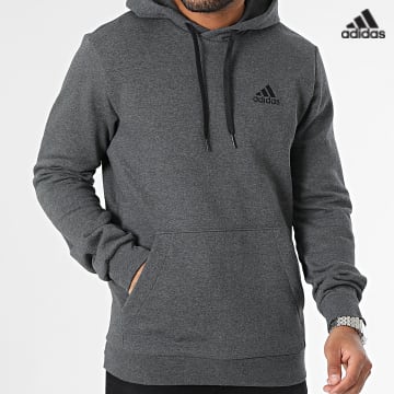 https://laboutiqueofficielle-res.cloudinary.com/image/upload/v1627638668/Desc/Watermark/adidas_performance.svg Adidas Sportswear - Sweat Capuche Feelcozy H12215 Gris Anthracite