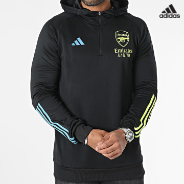 https://laboutiqueofficielle-res.cloudinary.com/image/upload/v1627638668/Desc/Watermark/adidas_performance.svg Adidas Sportswear - Sweat Capuche Zippé Arsenal HZ2191 Noir