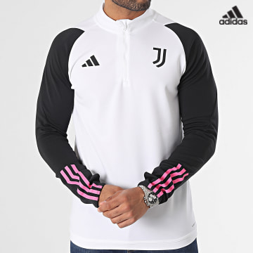 https://laboutiqueofficielle-res.cloudinary.com/image/upload/v1627638668/Desc/Watermark/adidas_performance.svg Adidas Sportswear - Maillot Manches Longues A Bandes Juventus HZ5051 Blanc Noir