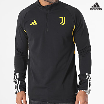 https://laboutiqueofficielle-res.cloudinary.com/image/upload/v1627638668/Desc/Watermark/adidas_performance.svg Adidas Sportswear - Maillot Manches Longues A Bandes Juventus HZ5052 Noir