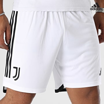 https://laboutiqueofficielle-res.cloudinary.com/image/upload/v1627638668/Desc/Watermark/adidas_performance.svg Adidas Sportswear - Short Jogging A Bandes Juventus HR8260 Blanc