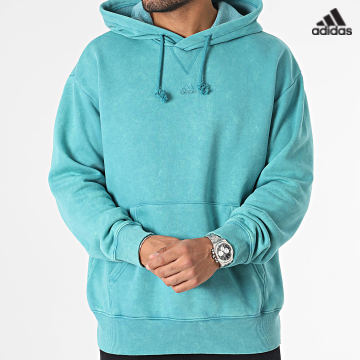 https://laboutiqueofficielle-res.cloudinary.com/image/upload/v1627638668/Desc/Watermark/adidas_performance.svg Adidas Sportswear - Sweat Capuche All Szn IB4074 Turquoise