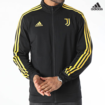 https://laboutiqueofficielle-res.cloudinary.com/image/upload/v1627638668/Desc/Watermark/adidas_performance.svg Adidas Sportswear - Veste Zippée A Bandes Juventus HZ4965 Noir