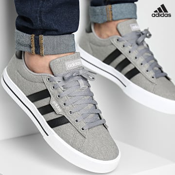 https://laboutiqueofficielle-res.cloudinary.com/image/upload/v1627638668/Desc/Watermark/adidas_performance.svg Adidas Sportswear - Baskets Daily 3.0 FW3270 Dove Grey Core Black Footwear White