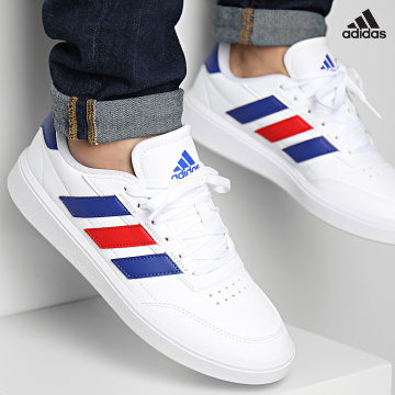 https://laboutiqueofficielle-res.cloudinary.com/image/upload/v1627638668/Desc/Watermark/adidas_performance.svg Adidas Sportswear - Baskets CourtBlock IF4032 Footwear White Grey Five