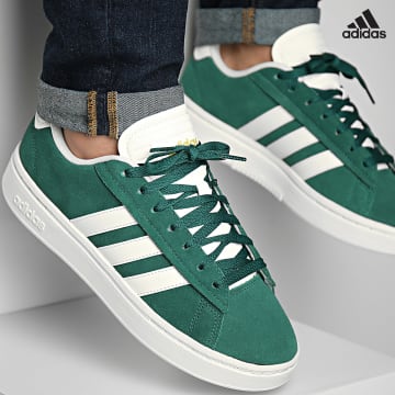 https://laboutiqueofficielle-res.cloudinary.com/image/upload/v1627638668/Desc/Watermark/adidas_performance.svg Adidas Sportswear - Baskets Grand Court Alpha IE1451 Core Green Off White Gold Metallic