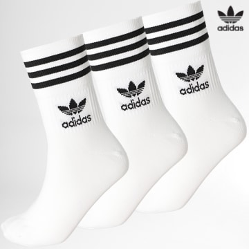 https://laboutiqueofficielle-res.cloudinary.com/image/upload/v1627646526/Desc/Watermark/3adidas_orginal.svg Adidas Originals - Lot De 3 Chaussettes Mid Cut GD3575 Blanc