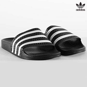 https://laboutiqueofficielle-res.cloudinary.com/image/upload/v1627646526/Desc/Watermark/3adidas_orginal.svg Adidas Originals - Claquettes Adilette 280647 Noir