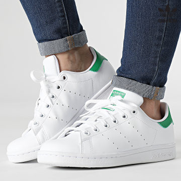 https://laboutiqueofficielle-res.cloudinary.com/image/upload/v1627646526/Desc/Watermark/3adidas_orginal.svg Adidas Originals - Baskets Femme Stan Smith FX7519 Cloud White Green