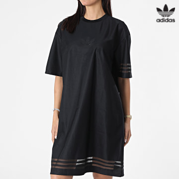 https://laboutiqueofficielle-res.cloudinary.com/image/upload/v1627646526/Desc/Watermark/3adidas_orginal.svg Adidas Originals - Robe Tee Shirt Femme GN3249 Noir