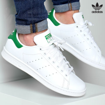 https://laboutiqueofficielle-res.cloudinary.com/image/upload/v1627646526/Desc/Watermark/3adidas_orginal.svg Adidas Originals - Baskets Stan Smith FX5502 Footwear White Green