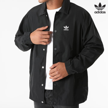 https://laboutiqueofficielle-res.cloudinary.com/image/upload/v1627646526/Desc/Watermark/3adidas_orginal.svg Adidas Originals - Veste Coach H09129 Noir