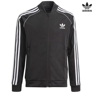 https://laboutiqueofficielle-res.cloudinary.com/image/upload/v1627646526/Desc/Watermark/3adidas_orginal.svg Adidas Originals - Veste Zippée Enfant Adicolor SST GN8451 Noir