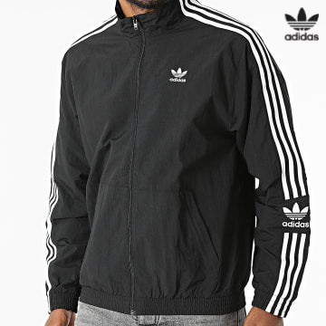 https://laboutiqueofficielle-res.cloudinary.com/image/upload/v1627646526/Desc/Watermark/3adidas_orginal.svg Adidas Originals - Veste Zippée A Bandes Lock Up H41391 Noir